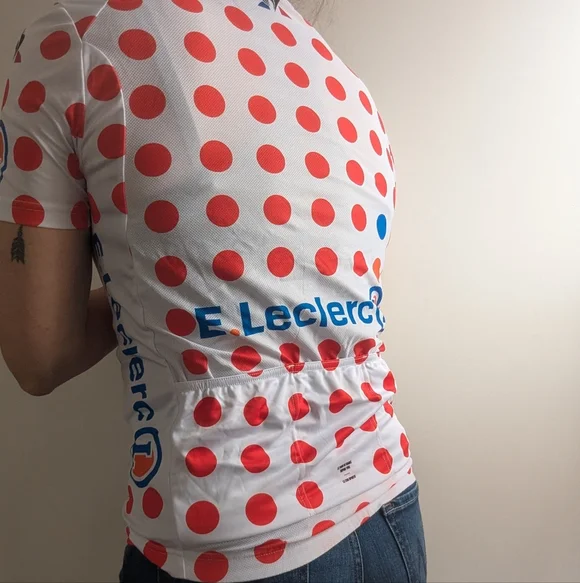 Le Coq Sportif White and Men's Medium Polka Dot Jersey Tour de France - Picture 6 of 9